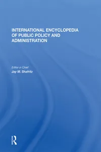 International Encyclopedia of Public Policy and Administration Volume 4_cover