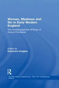 Women, Madness and Sin in Early Modern England_cover