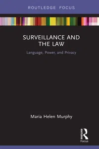 Surveillance and the Law_cover