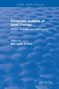 Advanced Analysis of Steel Frames_cover