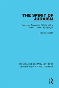 The Spirit of Judaism_cover