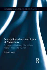 Bertrand Russell and the Nature of Propositions_cover