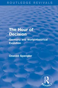 Routledge Revivals: The Hour of Decision_cover