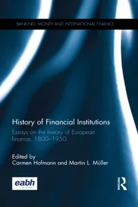 History of Financial Institutions_cover