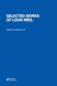 Selected Works of Louis Neel_cover