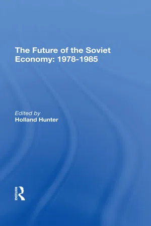 The Future Of The Soviet Economy: 19781985