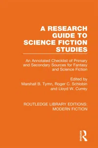 A Research Guide to Science Fiction Studies_cover