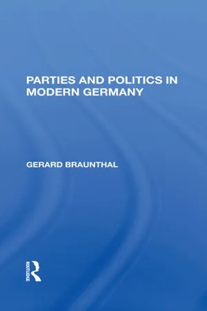 Parties And Politics In Modern Germany