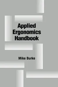 Applied Ergonomics Handbook_cover