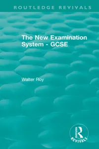 The New Examination System - GCSE_cover