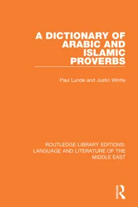 A Dictionary of Arabic and Islamic Proverbs_cover