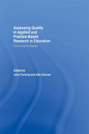 Assessing quality in applied and practice-based research in education.