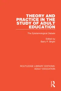 Theory and Practice in the Study of Adult Education_cover