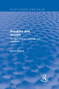 Routledge Revivals: Pandora and Occam_cover