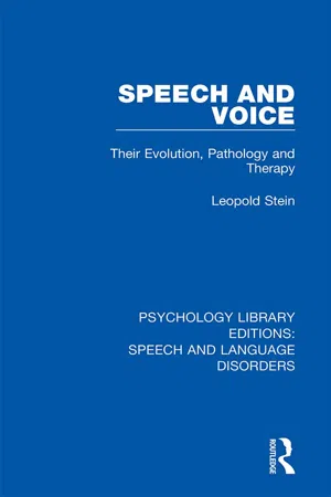 Speech and Voice