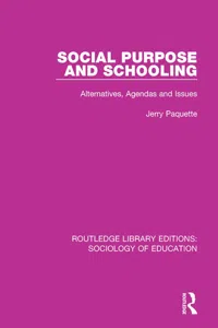 Social Purpose and Schooling_cover
