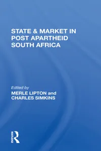 State And Market In Post-apartheid South Africa_cover