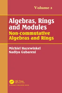 Algebras, Rings and Modules, Volume 2_cover