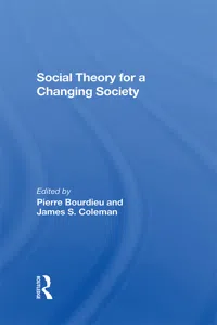 Social Theory For A Changing Society_cover