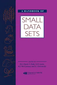 A Handbook of Small Data Sets_cover