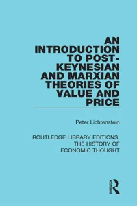 An Introduction to Post-Keynesian and Marxian Theories of Value and Price_cover