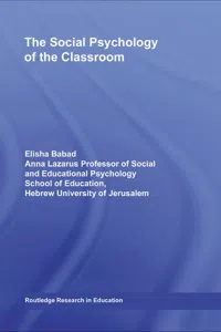 The Social Psychology of the Classroom_cover