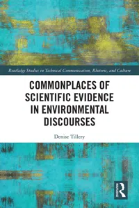 Commonplaces of Scientific Evidence in Environmental Discourses_cover