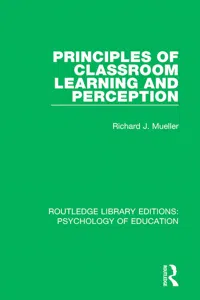 Principles of Classroom Learning and Perception_cover