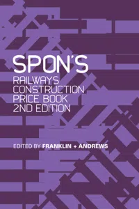 Spon's Railways Construction Price Book_cover