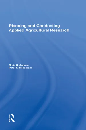 Planning And Conducting Applied Agricultural Research