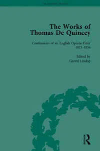 The Works of Thomas De Quincey, Part I Vol 2_cover