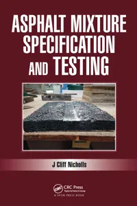 Asphalt Mixture Specification and Testing_cover