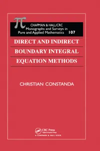Direct and Indirect Boundary Integral Equation Methods_cover