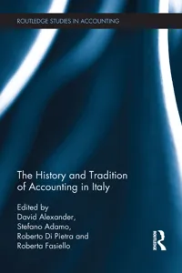 The History and Tradition of Accounting in Italy_cover