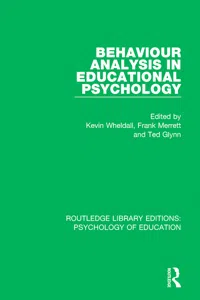 Behaviour Analysis in Educational Psychology_cover