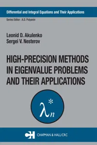 High-Precision Methods in Eigenvalue Problems and Their Applications_cover