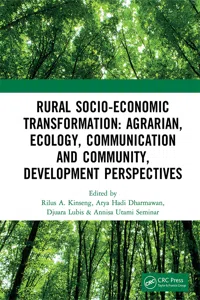 Rural Socio-Economic Transformation: Agrarian, Ecology, Communication and Community, Development Perspectives_cover