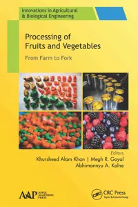 Processing of Fruits and Vegetables_cover