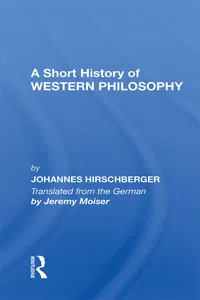 A Short History Western Philosophy_cover