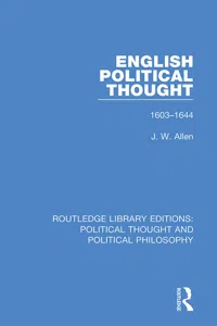 English Political Thought_cover