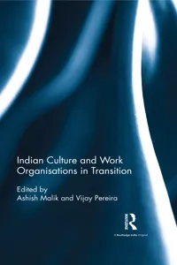 Indian Culture and Work Organisations in Transition_cover