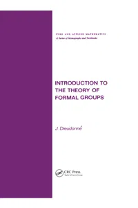 Introduction to the Theory of Formal Groups_cover