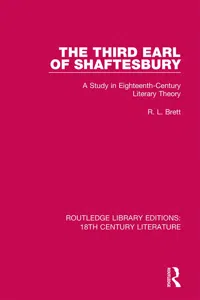 The Third Earl of Shaftesbury_cover