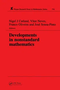 Developments in Nonstandard Mathematics_cover