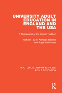 University Adult Education in England and the USA_cover