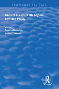 Current Issues of UK Asylum Law and Policy_cover