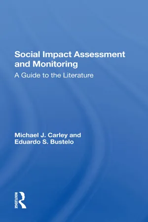 Social Impact Assessment And Monitoring