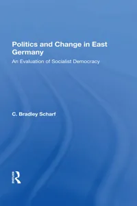 Politics And Change In East Germany_cover