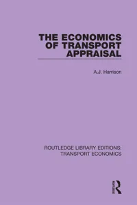 The Economics of Transport Appraisal_cover