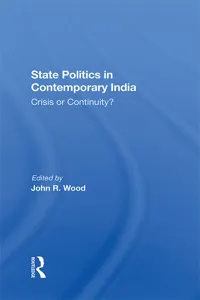 State Politics In Contemporary India_cover